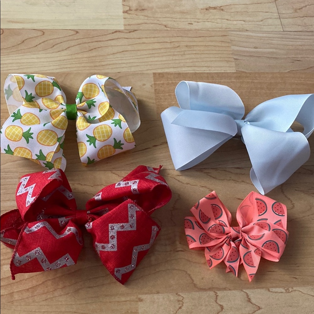 Set of Colorful Kids Hair Bows